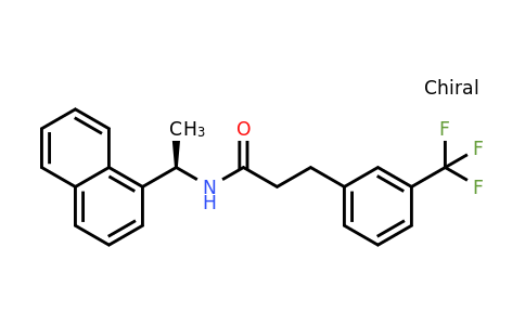 (R)-N-(1-(Naphthalen-1-yl)ethyl)-3-(3-(trifluoromethyl)phenyl)propanamide