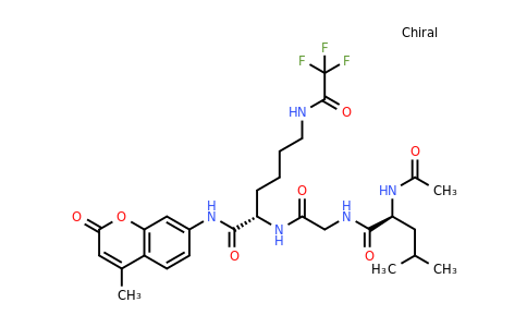 (S)-2-(2-((S)-2-Acetamido-4-methylpentanamido)acetamido)-N-(4-methyl-2-oxo-2H-chromen-7-yl)-6-(2,2,2-trifluoroacetamido)hexanamide