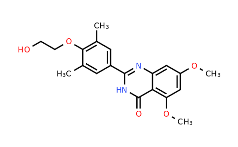 2-(4-(2-hydroxyethoxy)-3,5-dimethylphenyl)-5,7-dimethoxyquinazolin-4(3H)-one