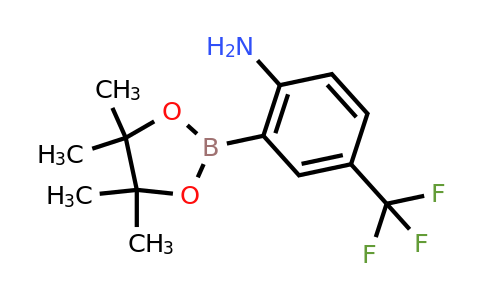 2-(4,4,5,5-tetramethyl-1,3,2-dioxaborolan-2-yl)-4-(trifluoromethyl)aniline