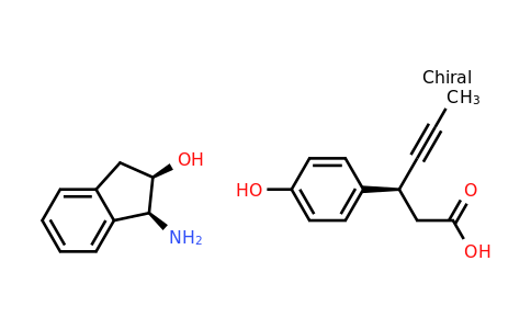 (3S)-3-(4-hydroxyphenyl)-hex-4-ynoic acid (1S,2R)-1-amino-2-indanol salt