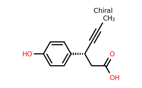 (R)-3-(4-hydroxyphenyl)-hex-4-ynoic acid