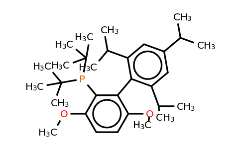 2-(Di-t-butylphosphino)-3,6-dimethoxy-2'-4'-6'-tri-i-propyl-1,1'-biphenyl
