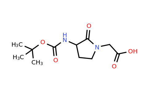2-(3-(Tert-butoxycarbonylamino)-2-oxopyrrolidin-1-yl)acetic acid