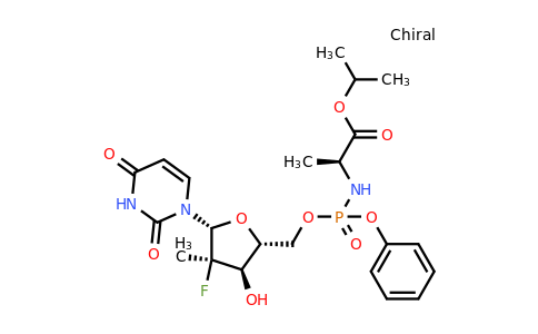 Isopropyl (2S)-2-[[[(2R,3R,4R,5R)-5-(2,4-dioxopyrimidin-1-yl)-4-fluoro-3-hydroxy-4-methyl-tetrahydrofuran-2-yl]methoxy-phenoxy-phosphoryl]amino]propanoate