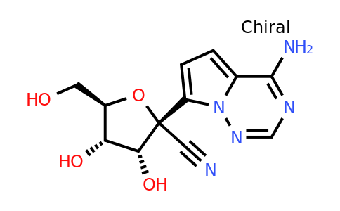 (2R,3R,4S,5R)-2-(4- aminopyrrolo[2,1-f][1,2,4]triazin-7-yl)-3,4-dihydroxy-5- (hydroxymethyl)tetrahydrofuran-2-carbonitrile