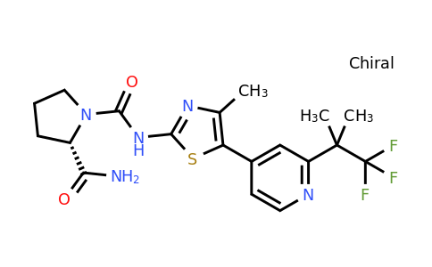 (S)-N1-(4-Methyl-5-(2-(1,1,1-trifluoro-2-methylpropan-2-yl)pyridin-4-yl)thiazol-2-yl)pyrrolidine-1,2-dicarboxamide