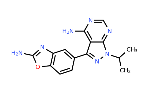 5-(4-amino-1-isopropyl-1H-pyrazolo[3,4-d]pyrimidin-3-yl)benzo[d]oxazol-2-amine