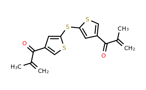 2-methyl-1-[5-[4-(2-methylprop-2-enoyl)thiophen-2-yl]sulfanylthiophen-3-yl]prop-2-en-1-one