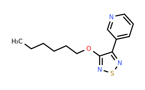 3-(hexyloxy)-4-(pyridin-3-yl)-1,2,5-thiadiazole