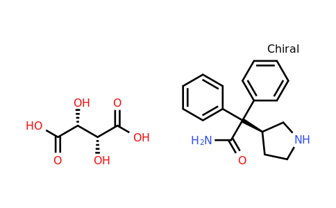 3-(S)-(1-Carbamoyl-1,1-diphenylmethyl)pyrrolidine L-(+)-tartrate