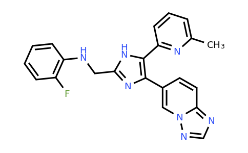 N-(2-Fluorophenyl)-5-(6-methyl-2-pyridinyl)-4-[1,2,4]triazolo-[1,5-a]pyridin-6-yl-1H-imidazole-2-methanamine
