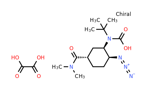 Tert-Butyl(1R,2S,5S)-2-azido-5-[(dimethylamino)carbonyl]cyclohexylcarbamate oxalic acid