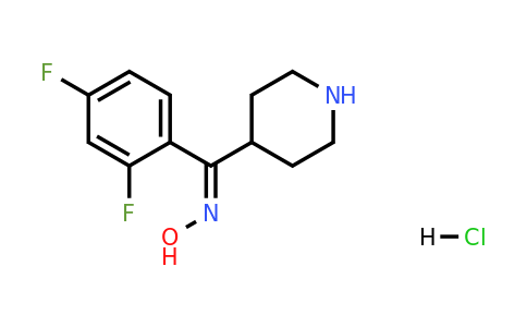 (2,4-difluorophenyl)-(4-piperidyl)methanone oxime;hydrochloride