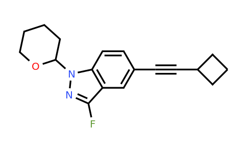 5-(Cyclobutylethynyl)-3-fluoro-1-(tetrahydro-2H-pyran-2-yl)-1H-indazole