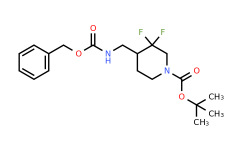 1373503-45-7 | tert-Butyl 4-((benzyloxycarbonylamino)methyl)-3,3-difluoropiperidine-1-carboxylate