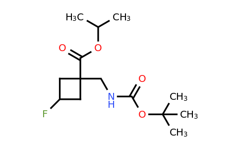 1-(Boc-aminomethyl)-3-fluorocyclobutanecarboxylic acid isopropyl ester