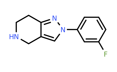 1485111-61-2 | 2-(3-フルオロフェニル)-4,5,6,7-テトラヒドロ-2H-ピラゾロ[4,3-c]ピリジン
