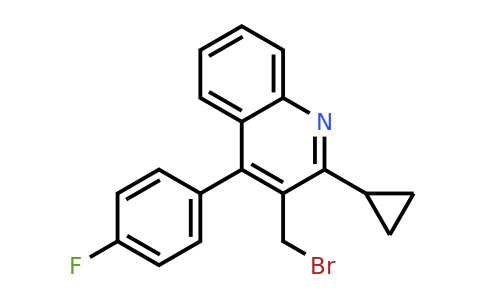 3-(bromomethyl)-2-cyclopropyl-4-(4-fluorophenyl)quinoline (Pitavastatin Impurity）