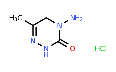 4-Amino-6-methyl-4,5-dihydro-1,2,4-triazin-3(2H)-one--hydrogen chloride (1/1)