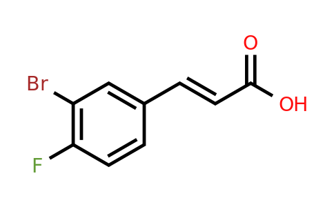 (E)-3-(3-bromo-4-fluoro-phenyl)prop-2-enoic acid