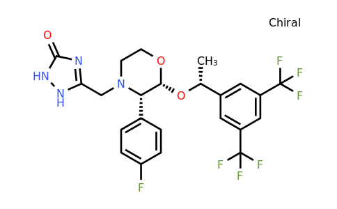 5-(((2R,3S)-2-((R)-1-(3,5-Bis(trifluoromethyl)phenyl)ethoxy)-3-(4-fluorophenyl)morpholino)methyl)-1H-1,2,4-triazol-3(2H)-one