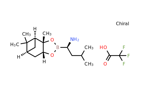 (AR,3AS,4S,6S,7AR)-Hexahydro-3A,8,8-trimethyl-alpha-(2-methylpropyl)-4,6-methano-1,3,2-benzoioxaborole-2-methanamine 2,2,2-trifluoroacetate