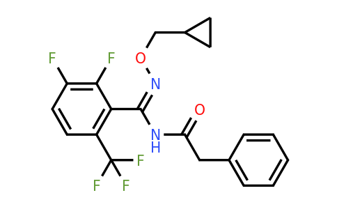 N-(((Cyclopropylmethoxy)imino)(2,3-difluoro-6-(trifluoromethyl)phenyl)methyl)-2-phenylacetamide