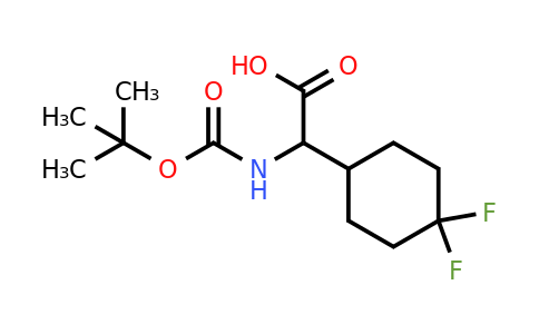 2-((tert-Butoxycarbonyl)amino)-2-(4,4-difluorocyclohexyl)acetic acid
