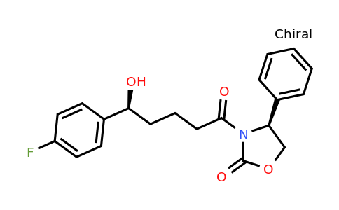 (4S)-3-[(5S)-5-(4-fluorophenyl)-5-hydroxy-pentanoyl]-4-phenyl-oxazolidin-2-one