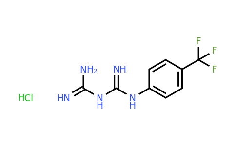 1-Carbamimidoyl-3-[4-(trifluoromethyl)phenyl]guanidine hydrochloride
