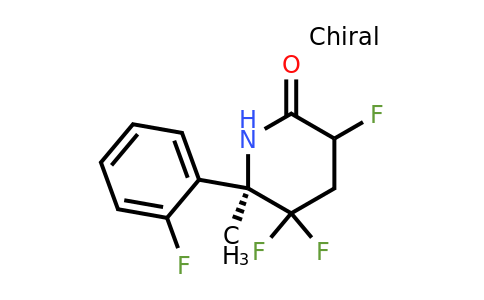 (6R)-3,5,5-Trifluoro-6-(2-fluorophenyl)-6-methylpiperidin-2-one