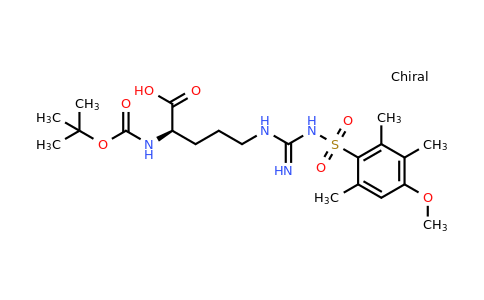 (R)-2-((tert-Butoxycarbonyl)amino)-5-(3-((4-methoxy-2,3,6-trimethylphenyl)sulfonyl)guanidino)pentanoic acid