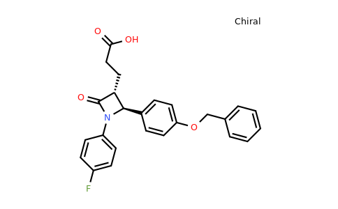 3-((2S,3R)-2-(4-(Benzyloxy)phenyl)-1-(4-fluorophenyl)-4-oxoazetidin-3-yl)propanoic acid