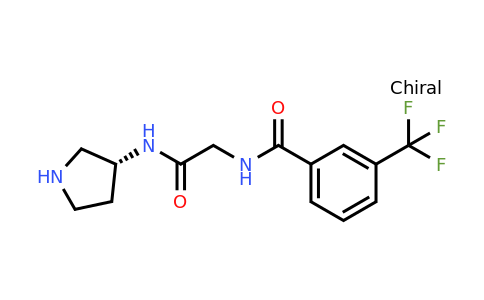 (R)-N-(2-oxo-2-(pyrrolidin-3-ylamino)ethyl)-3-(trifluoromethyl)benzamide