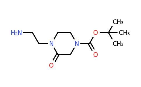 tert-butyl 4-(2-aminoethyl)-3-oxopiperazine-1-carboxylate