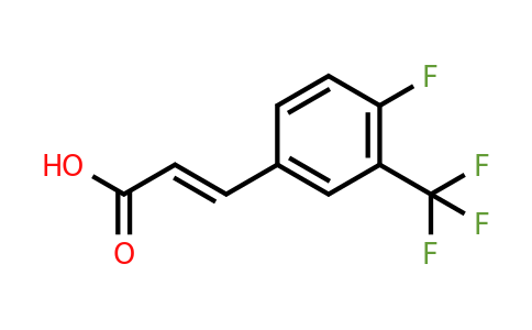 (E)-3-[4-fluoro-3-(trifluoromethyl)phenyl]prop-2-enoic acid