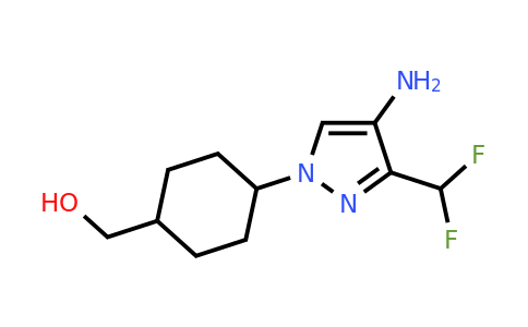 [4-[4-amino-3-(difluoromethyl)pyrazol-1-yl]cyclohexyl]methanol