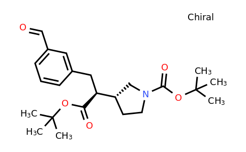 3-Pyrrolidineacetic acid, 1-[(1,1-dimethylethoxy)carbonyl]-α-[(3-formylphenyl)methyl]-, 1,1-dimethylethyl ester, (αS,3R)-