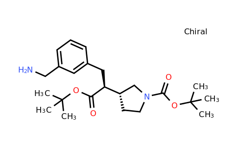 1,1-Dimethylethyl (αS,3R)-α-[[3-(aminomethyl)phenyl]methyl]-1-[(1,1-dimethylethoxy)carbonyl]-3-pyrrolidineacetate