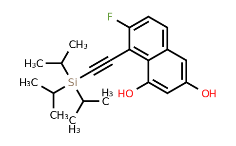 1,3-Naphthalenediol, 7-fluoro-8-[2-[tris(1-methylethyl)silyl]ethynyl]-
