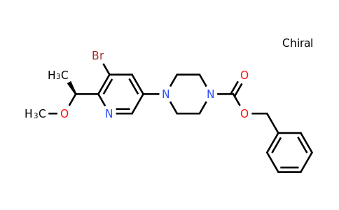 (S)-1-[5-Bromo-6-(1-methoxyethyl)-3-pyridyl]-4-Cbz-piperazine