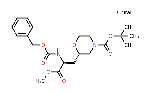 Methyl (αS,2S)-4-[(1,1-dimethylethoxy)carbonyl]-α-[[(phenylmethoxy)carbonyl]amino]-2-morpholinepropanoate