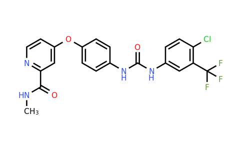 4-[4-[[4-Chloro-3-(trifluoromethyl)phenyl]carbamoylamino]phenoxy]-N-methyl-pyridine-2-carboxamide