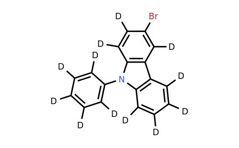 9H-Carbazole-1,2,3,4,5,7,8-D7, 6-bromo-9-(phenyl-2,3,4,5,6-D5)-