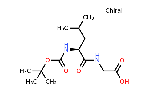 (S)-2-(2-((tert-Butoxycarbonyl)amino)-4-methylpentanamido)acetic acid