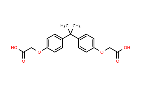 2-[4-[2-[4-(carboxymethoxy)phenyl]propan-2-yl]phenoxy]acetic acid