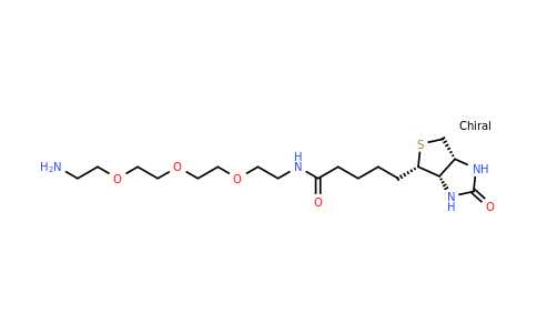 N-[2-[2-[2-(2-aminoethoxy)ethoxy]ethoxy]ethyl]-5-[(4S)-2-oxo1,3,3a,4,6,6a-hexahydrothieno[3,4-d]imidazol-4-yl]pentanamide