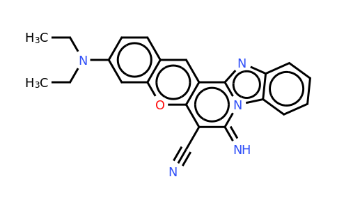 (7e)-3-(diethylamino)-7-imino-7h-chromeno[3\',2\':3,4]pyrido[1,2-a]benzimidazole-6-carbonitrile