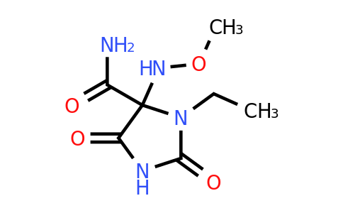3-Ethyl-4-(methoxyamino)-2,5-dioxoimidazolidine-4-carboxamide